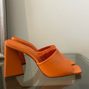 Schutz Orange Sandals